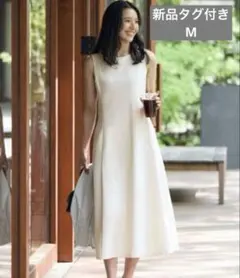 UNIQLO ウルトラストレッチエアリズムワンピース　Mサイズ　標準丈　ホワイト