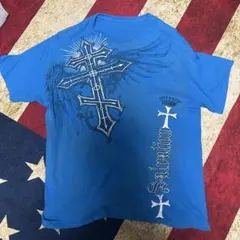 00s y2k 退廃 十字架 トライバル 百合 剣 tシャツ 平成 ロック B系