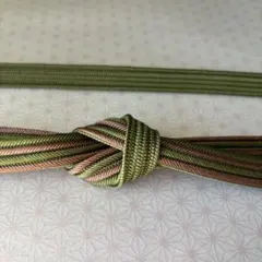 WA14特選 帯締め　紐の渡敬　畝打四本線　切房　正絹　日本製　新品