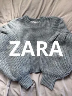 【新品未使用】ZARA クロップド ニットセーター