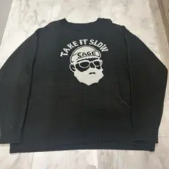 SAGE TAKE IT SLOW ニットトレーナー L
