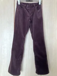 UNIQLO ユニクロ　コーデュロイ ブーツカットパンツ（ワイン）W61