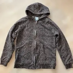 Needles 尼奧爾豹紋印花拉鍊連帽衫 男款M