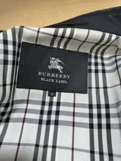 バーバリーブラックレーベル ナイロントレンチコート黒 MBMP16-702-09