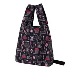 アナスイ新品ブラックブティック柄 マチ付きエコバッグ / マイバッグ 2/2