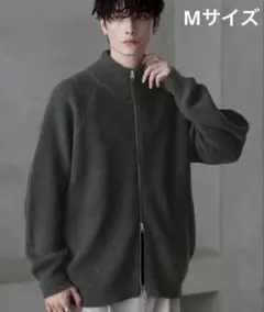 MONO-MART タグ付きアゼ網みルーズドライバーズニット