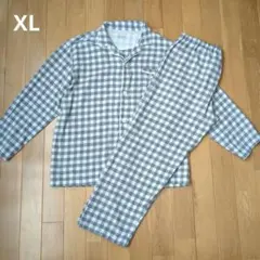 無印良品 フランネルパジャマ XL メンズ グレー