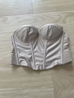 ベージュ コルセットスタイル ボディシェイパー