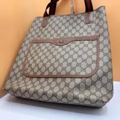 GUCCI グッチ GGスプリーム GG柄 トートバッグ シェリーライン