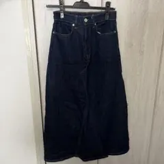 濃紺デニムロングスカート Sサイズ　無印