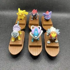 F050 ポケモン　チョロQ風プルバックミニカー6個セット