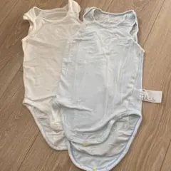 ユニクロ　ボディスーツ　ロンパース　肌着　80 2枚セット　エアリズム