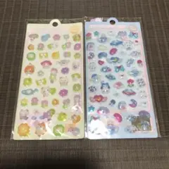 ぷくぷくシール 立体シール 3D 2セット シール帳