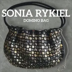 ソニアリキエル SONIA RYKIEL 本革レザースタッズバッグ ドミノバッグのサムネイル