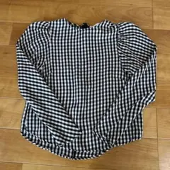 H&M ギンガムチェックブラウス