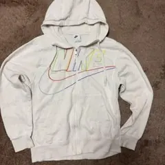 NIKE ジップパーカー M 白