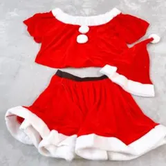【△-94】クリスマス衣装 3点セット レディース サンタ コスプレ