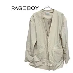 B1027PAGE BOY 長袖ジャケットシンプルオフィスカジュアルデートのサムネイル
