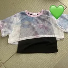 ガール　メッシュ　Tシャツ 150 ハート