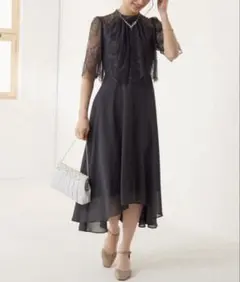 ドリードール　ネイビー ドレス　参列　結婚式　二次会　オケージョン