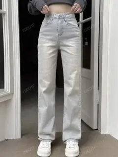 SHEIN ストレートジーンズ ハイウエスト XS