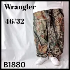 極太 バギー ラングラー メキシコ製 リアルツリーカモ デニムパンツ W46