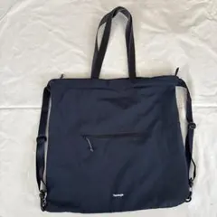Topologie DRAW TOTE Navy 2wayバッグ