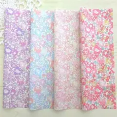 リバティ ラメ入りミシェル はぎれ　カットクロス タナローン生地