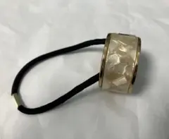 クリアゴールド装飾ヘアゴム