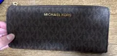 MICHAEL KORS ブラウンモノグラム長財布