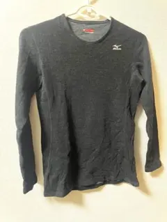 【MIZUNO】ミズノ ブレスサーモ アンダーウェア 長袖 黒 ダークグレー