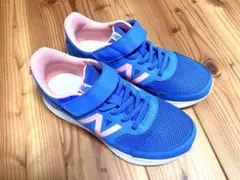 New Balance 570 キッズスニーカー 21.5cm 青/ピンク