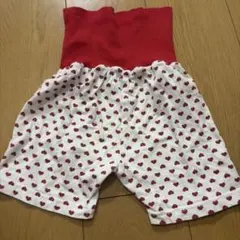 ハート柄 ハーフパンツ 80cm 腹巻きパンツ
