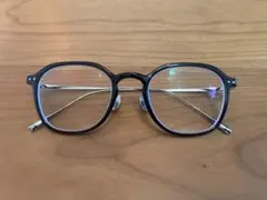 新品JINSメガネ　Combination Titanium ブラック×シルバー