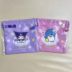 サンリオ　一番くじ　クロミ　タキシードサム　巾着