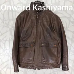 オンワード　樫山　Onward Kashiyama レザージャケット　本革　Rのサムネイル