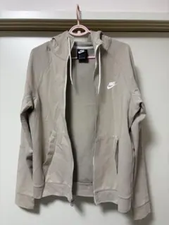Nike ベージュ フルジップパーカー M