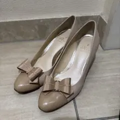 リボン取り外し可能　リズラフィーネ ハイヒール　パンプス　23.5 EE