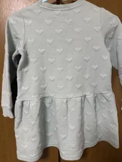 H&M可愛いハート柄長袖ワンピース目立った傷汚れなし