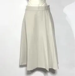 【XL】 大きいサイズ a.v.v ロングスカート グレージュ Aライン 上品