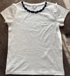 【最終お値下げ】anyFAM カットソー　リボン、フリル付き150