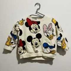 ZARA ディズニー　総柄　トレーナー