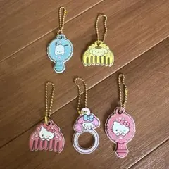 サンリオ　ラバーキーホルダー ぷちコーム & ミラー