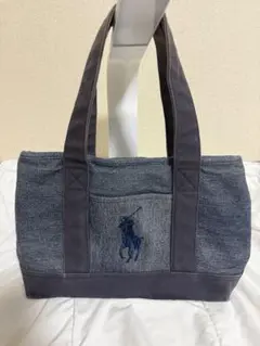 Polo　RALPH LAUREN　ビッグポニー　トートバッグ　デニムキャンパスのサムネイル