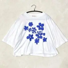 マルニ　クロップド フラワープリントTシャツ / ホワイト / 25SSのサムネイル