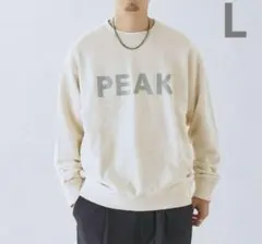 ラ*ン様 SNOWPEAK/スノーピーク 別注 クルーネック スウェット ナチュ