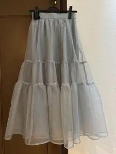 お値下げ不可❣️アルページュストーリー　オーガンティアードスカート