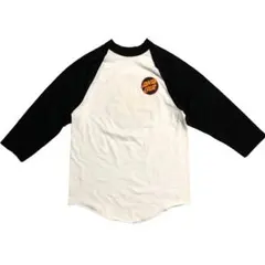 90～00s SOFFE SANTA CRUZ ラグランシャツ 七分袖 白 紺のサムネイル