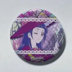 プリキュア カラオケの鉄人　カラ鉄　グリッター缶バッジ　十六夜リコ プリキュア カラ鉄 カラオケの鉄人 コラボ 十六夜リコ ホログラム缶