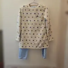 ミニーマウス 星柄 フリースパジャマ 150cm